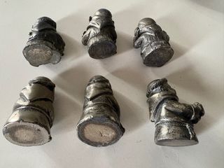 Lotto 6 statuine fraticelli vintage