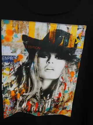 Camiseta Brigitte Bardot Negra talla L