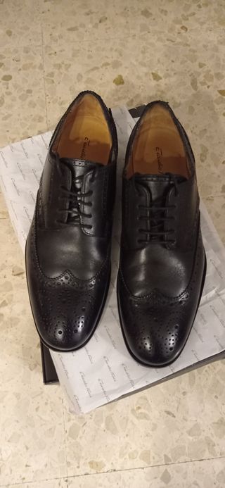 Zapatos Emidio Tucci Derby Brogues Negros