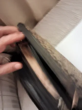 Cartera "El Caballo "Piel y Tela Beige/Marrón