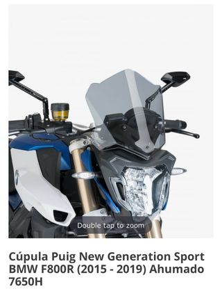 Cúpula Puig BMW F800R Ahumada