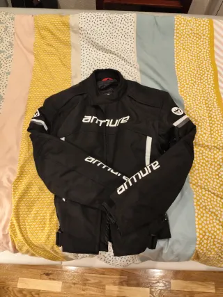 Chaqueta de moto Armure negra