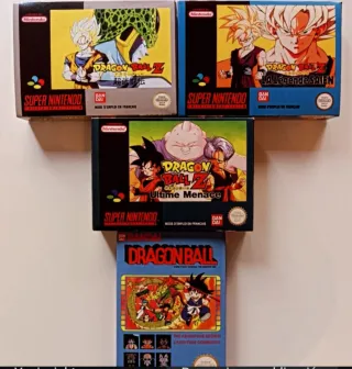 Cajas reproducciones de videojuegos de Dragon Ball