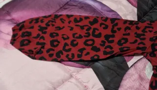 Maglia donna stampa animalier rossa S