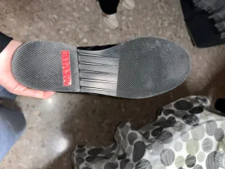 Botas de moto de cuero negro