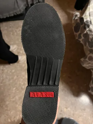 Botas de moto de cuero negro