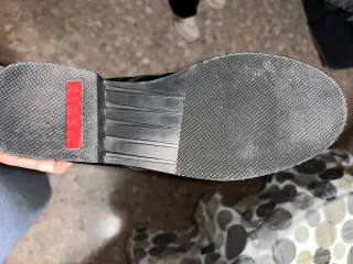 Botas de moto de cuero negro