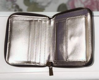 Monedero Guess Piel Marrón Cremallera