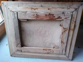 Antiguo cuadro paisaje óleo firmado