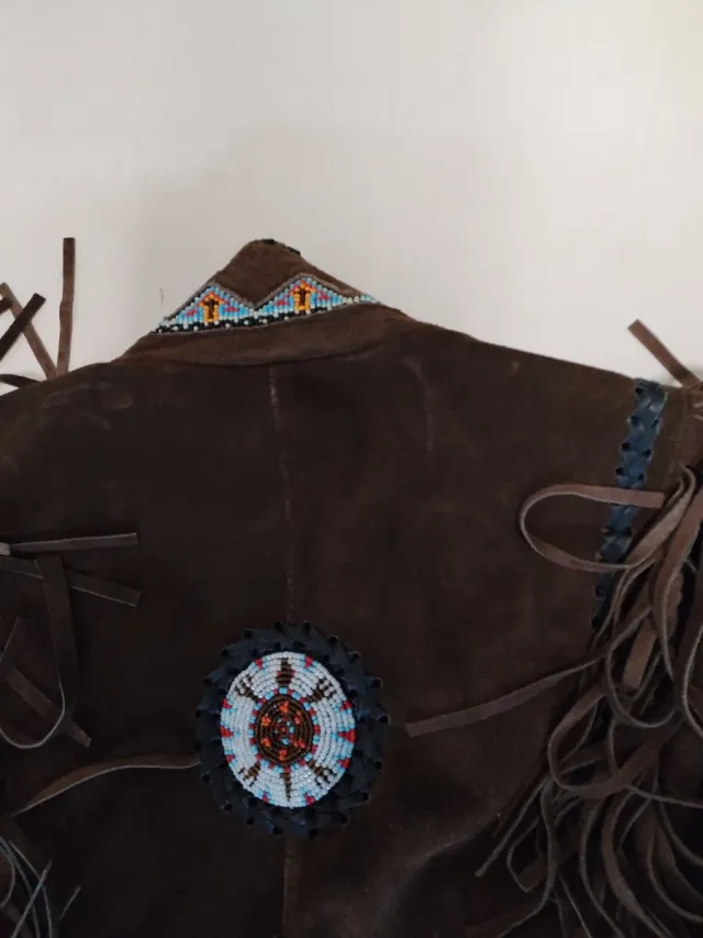 Chaqueta Suede Flecos Estilo Vaquero