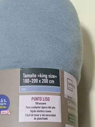 Sábana Bajera Ajustable King Size 180-200x200cm