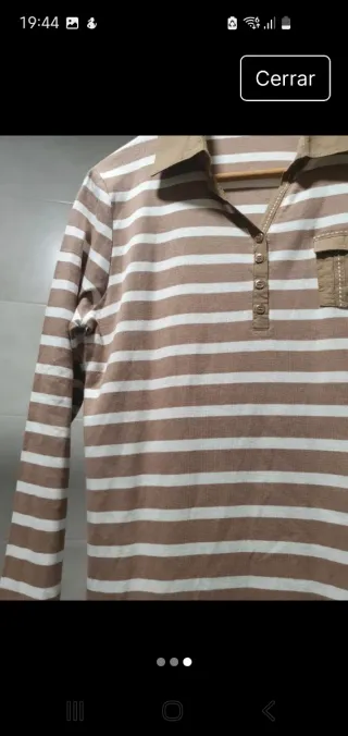 Camiseta de algodón a rayas