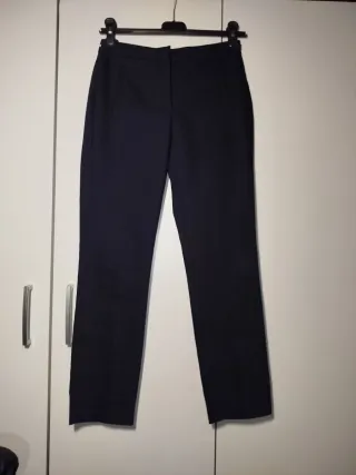 Pantaloni eleganti Zara basic blu taglia XS