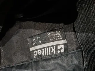 Conjunto de esquí rojo y gris, negro, 12 años