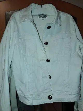 Cazadora tejana blanca " Lois "