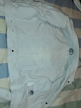 Cazadora tejana blanca " Lois "