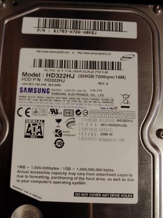 DISCO DUROS HD SATA  2,5/3,5 PC VRAS CAPACIDADES