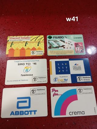 6 Carte Telefoniche Spagna