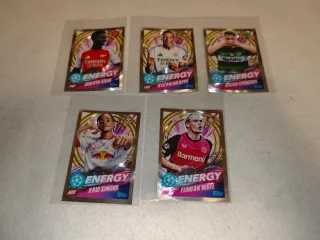 5 Cromos Topps UEFA Champions League Energy