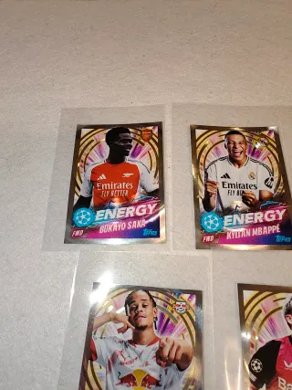 5 Cromos Topps UEFA Champions League Energy