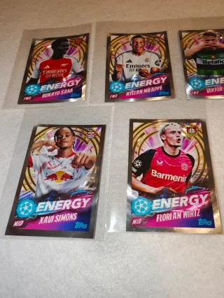 5 Cromos Topps UEFA Champions League Energy