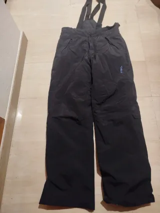 Pantalón de esquí unisex negro