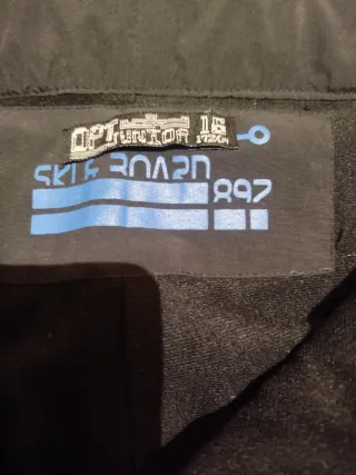 Pantalón de esquí unisex negro