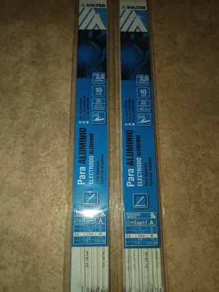 2 Blíster Electrodos Aluminio Solter 2.5