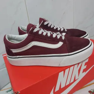 Zapatillas Vans T38 Unisex granate