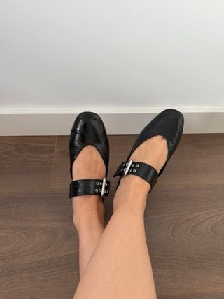 Merceditas tipo acharoladas de Zara talla 38