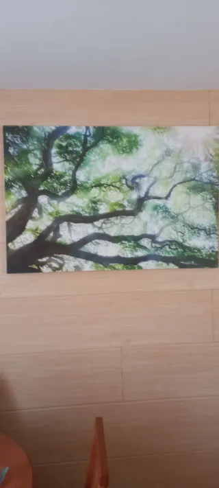 Cuadro árbol ramas verdes