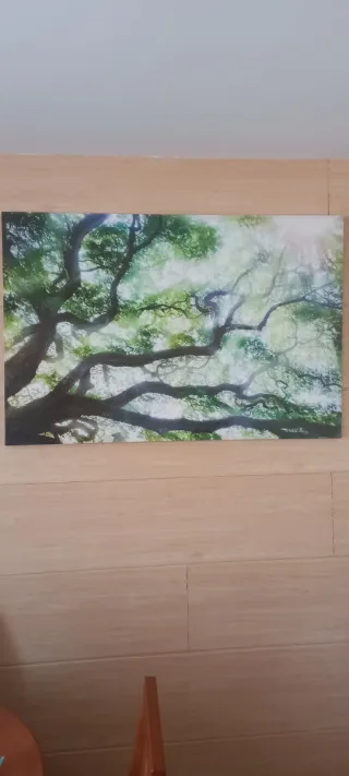 Cuadro árbol ramas verdes