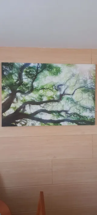 Cuadro árbol ramas verdes