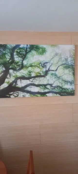 Cuadro árbol ramas verdes