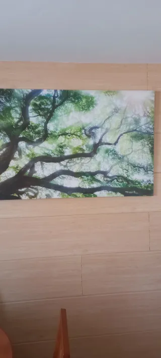 Cuadro árbol ramas verdes