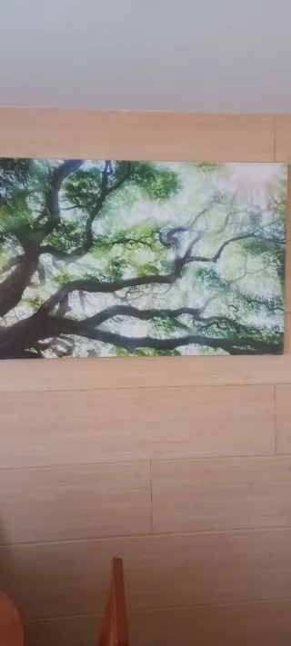 Cuadro árbol ramas verdes