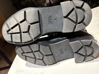 Botines cuero Zara Mujer Talla 39 Tachuelas Perlas