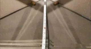 Estantes de cristal biselado