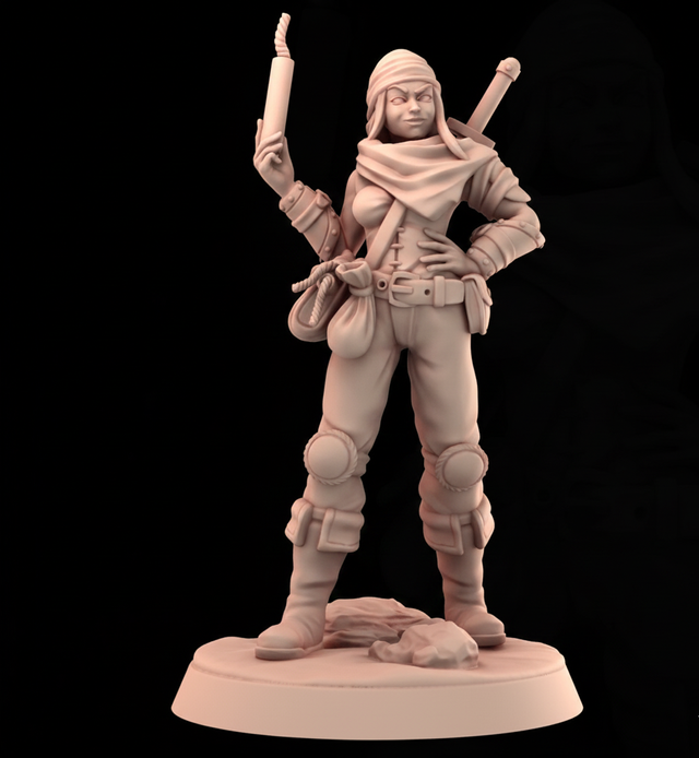 Miniatura Pícara D&D para Rol