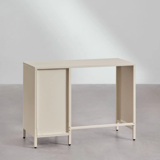Escritorio metálico beige 100x40cm