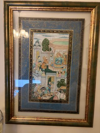 Cuadro decorativo madera y cristal