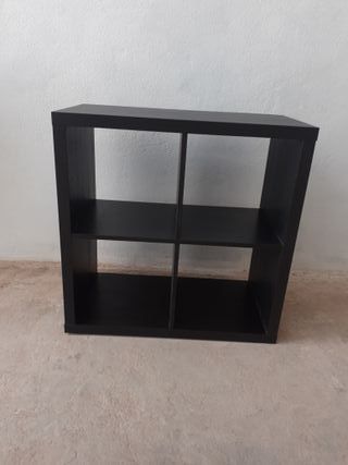 Estantería Ikea Kallax Negra 4 Huecos 2 x 2