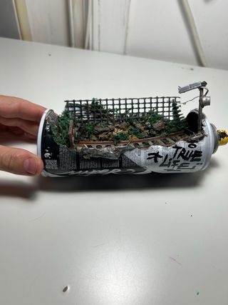 Opera d'arte Graffiti Station fatta a mano