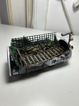 Opera d'arte Graffiti Station fatta a mano