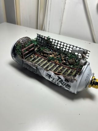 Opera d'arte Graffiti Station fatta a mano