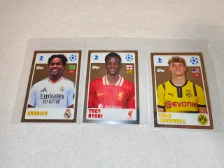 3 Cromos Topps Champions League