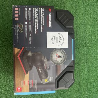 Lijadora Parkside 12V + Accesorios
