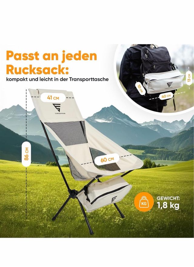 Sedia pieghevole da campeggio Sommerfiel