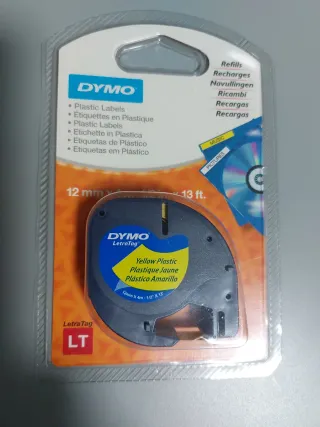 Cinta Adhesiva Dymo LetraTag Amarilla