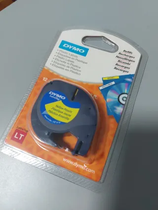 Cinta Adhesiva Dymo LetraTag Amarilla